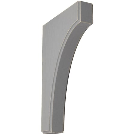 Ekena Millwork 1 3/4"W x 8"D x 12"H Clarksville Wood Vintage Decor Bracket, Pebble Grey BKTWD02X08X12CVPG